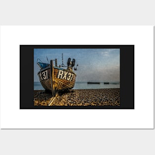 Hastings Fishing Boat On The Stade Posters and Art